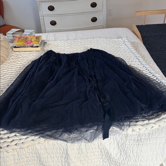 J. Crew Navy Tulle Skirt - Picture 2 of 5
